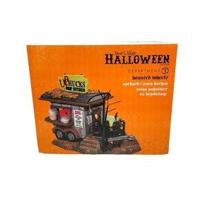 Dept 56 Snow Village Halloween Haunted Wheels Upchuck’s Soup Kitchen NOB!
